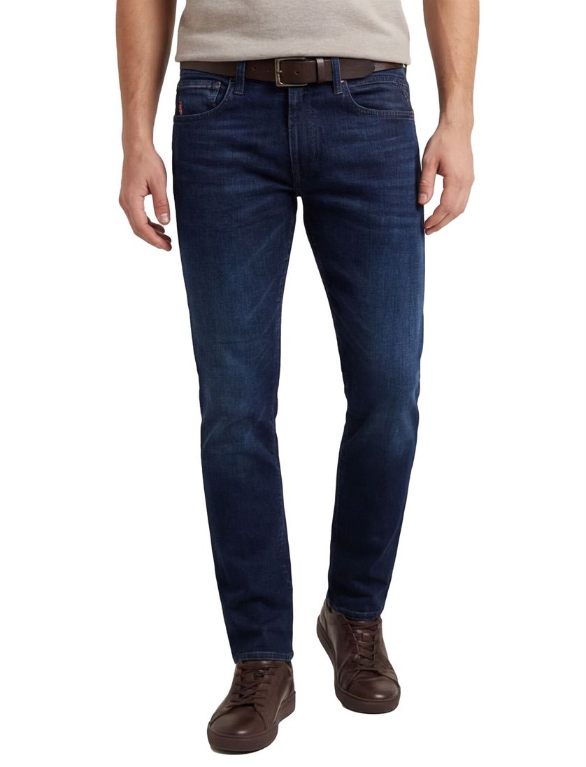 jeans Replay Grover donkerblauw normale fit effen denim