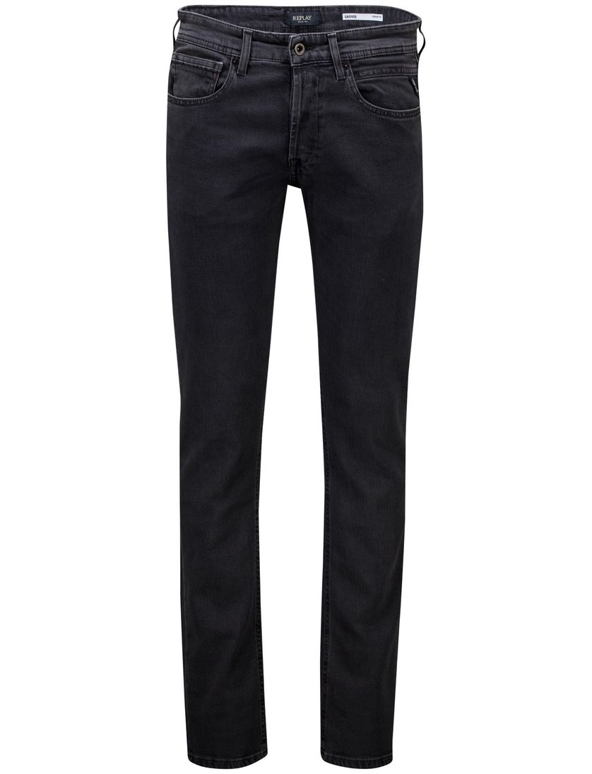 Replay Grover jeans straight fit grijs