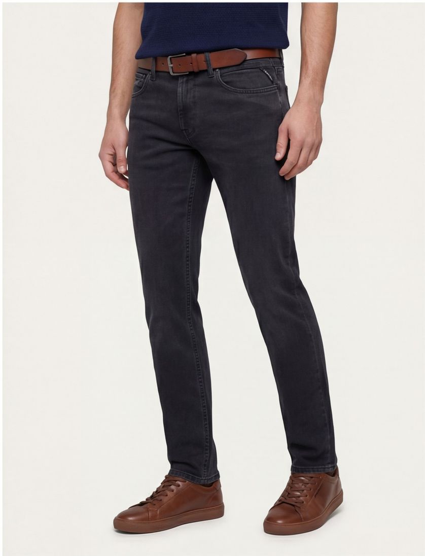 Replay Grover jeans straight fit grijs