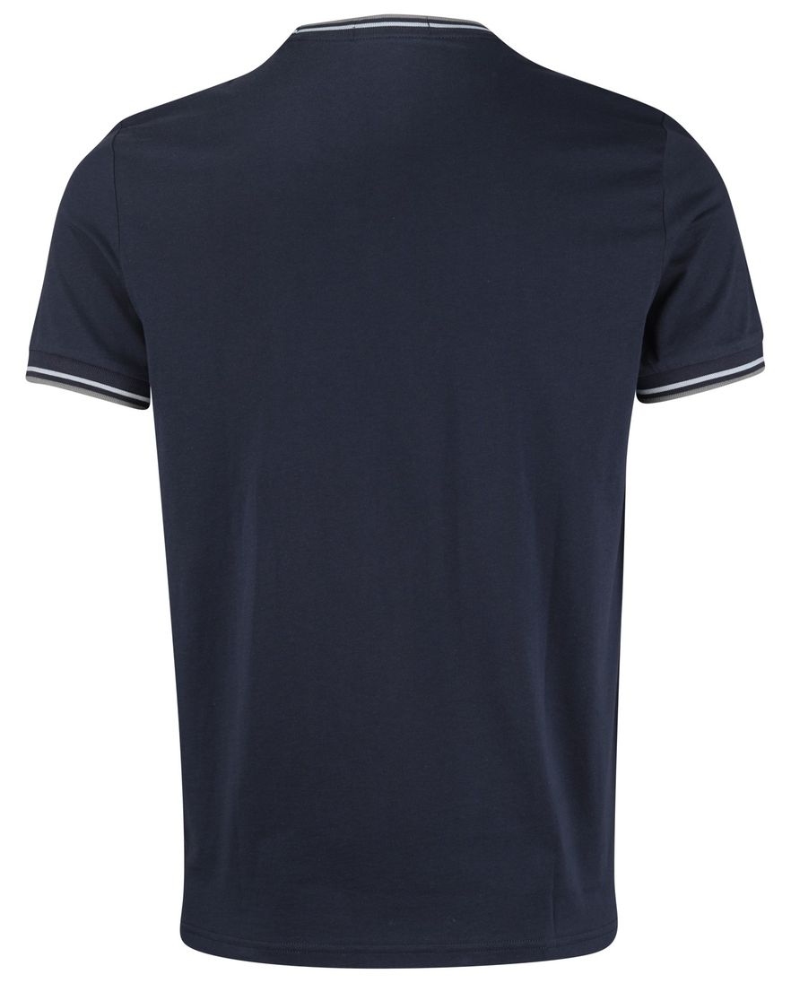 Fred Perry T-shirt navy streep rond kraag effen