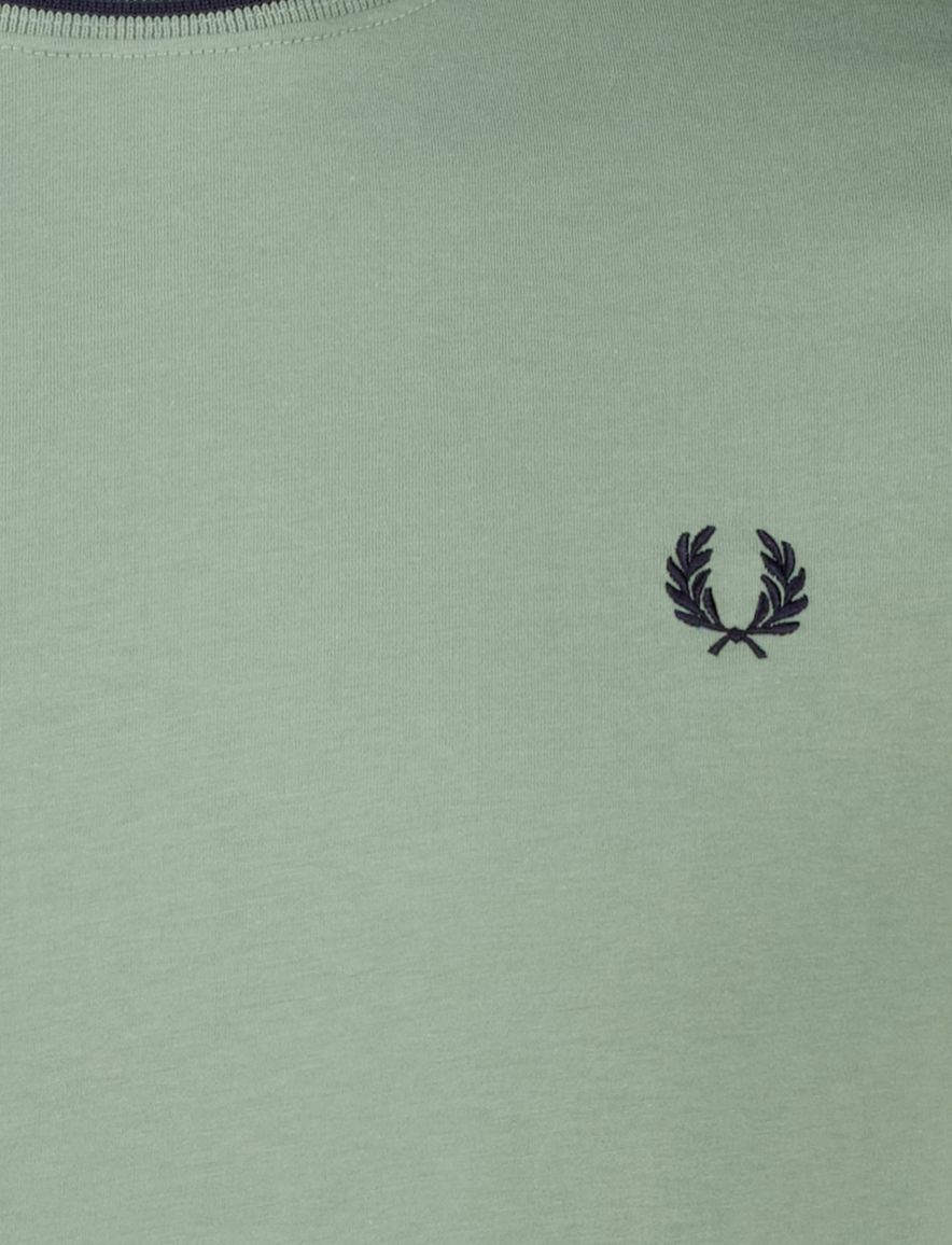 Fred Perry t-shirt groen katoen