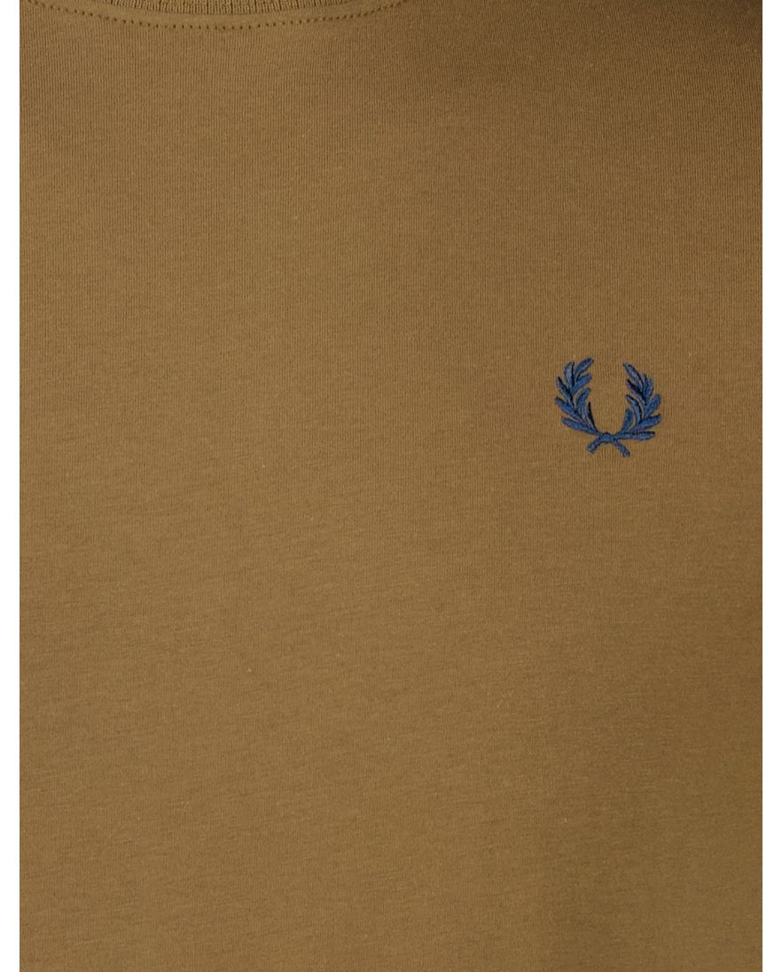 Fred Perry t-shirt bruin katoen