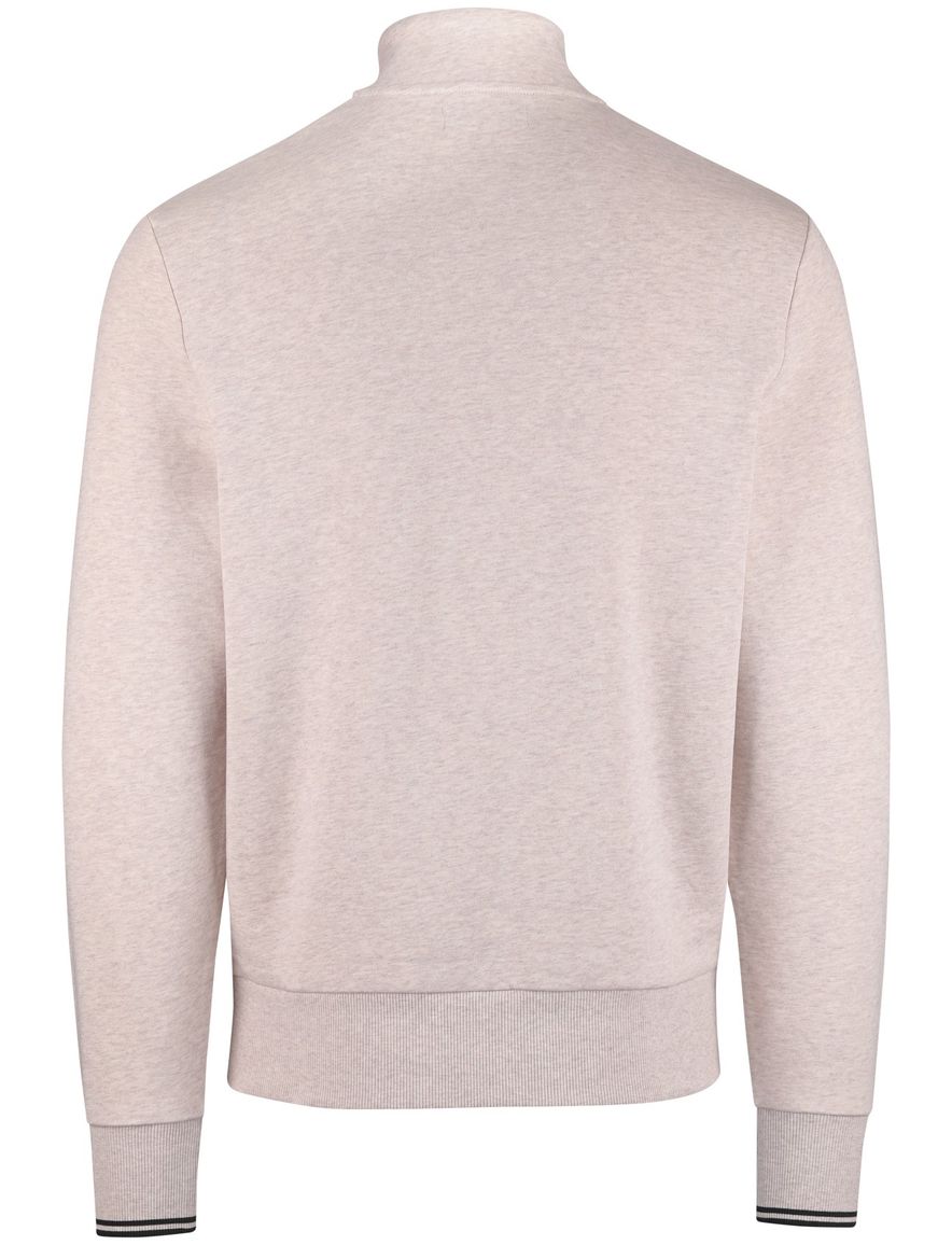 Fred Perry half zip trui melange roze gemêleerd