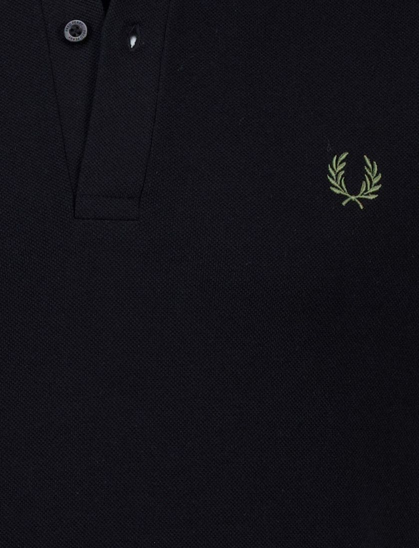 poloshirt Fred Perry korte mouw zwart katoen