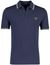 Blauwe Fred Perry korte mouw blauw katoen