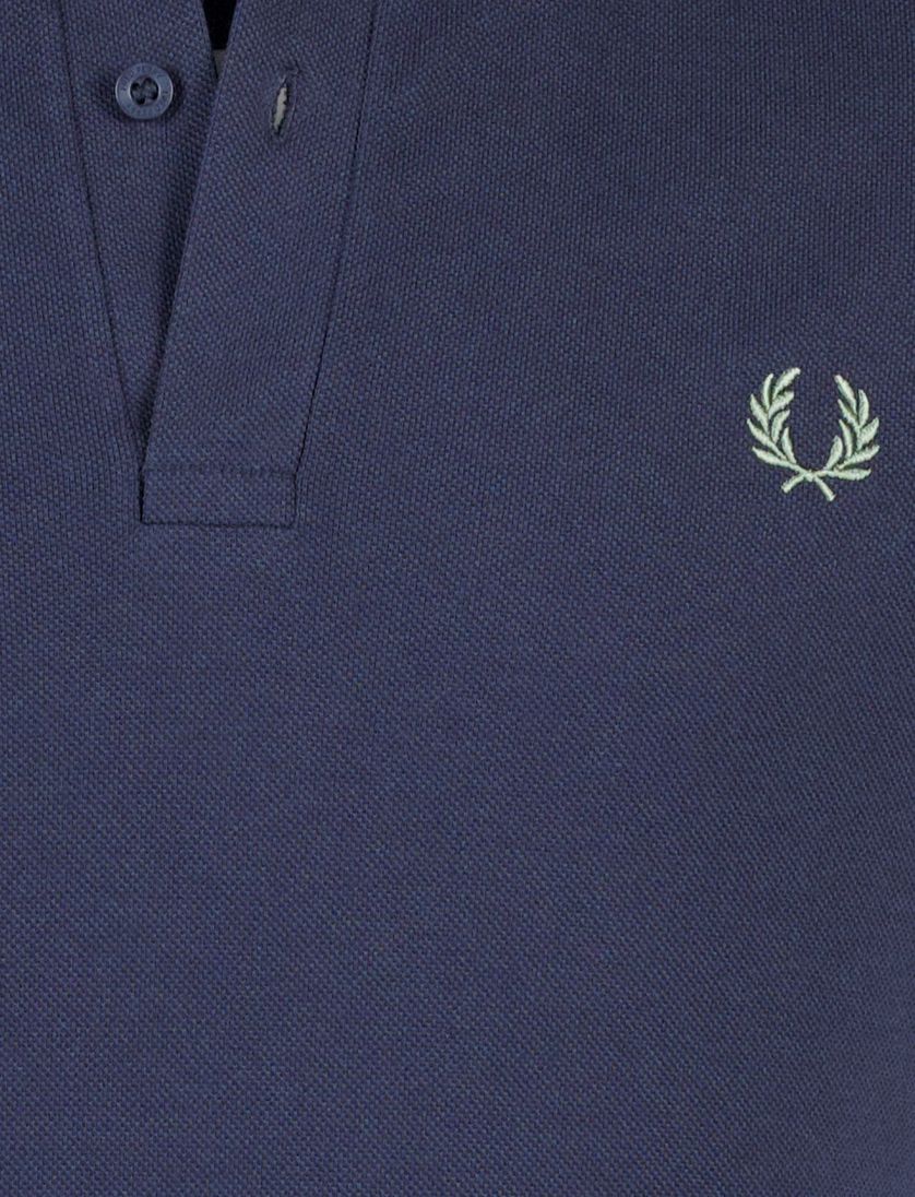 Normale fit korte mouw polo Fred Perry blauw katoen