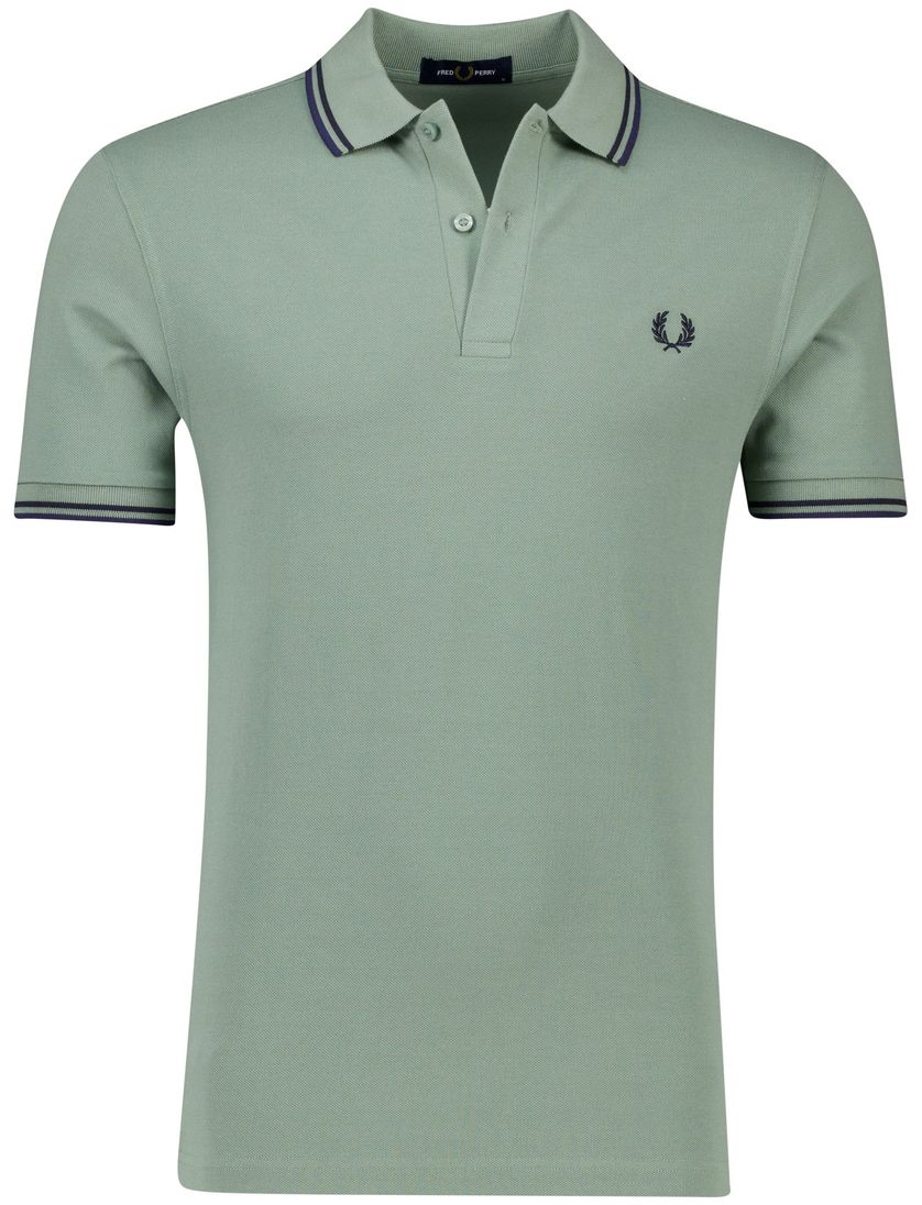 poloshirt korte mouw Fred Perry groen katoen