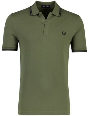 Fred Perry Normale fit korte mouw polo Fred Perry groen katoen