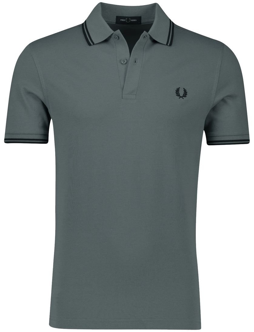 poloshirt korte mouw Fred Perry blauw katoen