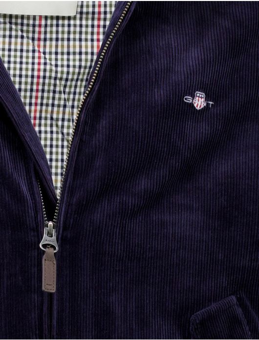 Gant tussenjas navy corduroy Harrington