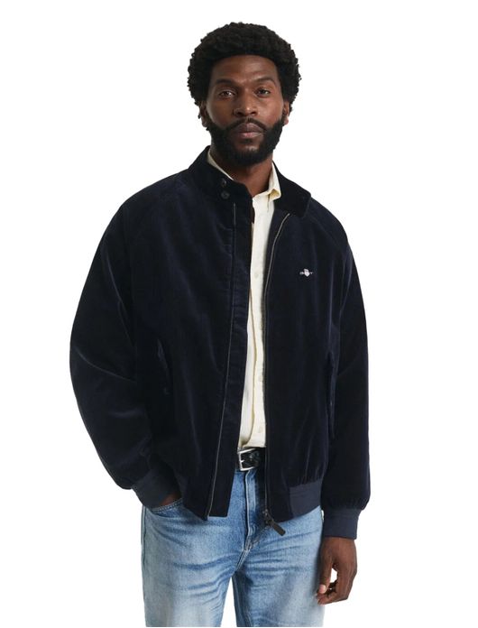 Gant tussenjas navy corduroy Harrington