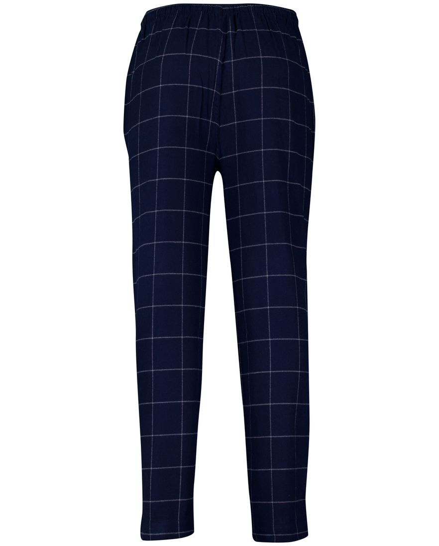 Polo Ralph Lauren Pyjama donkerblauw ruit lang