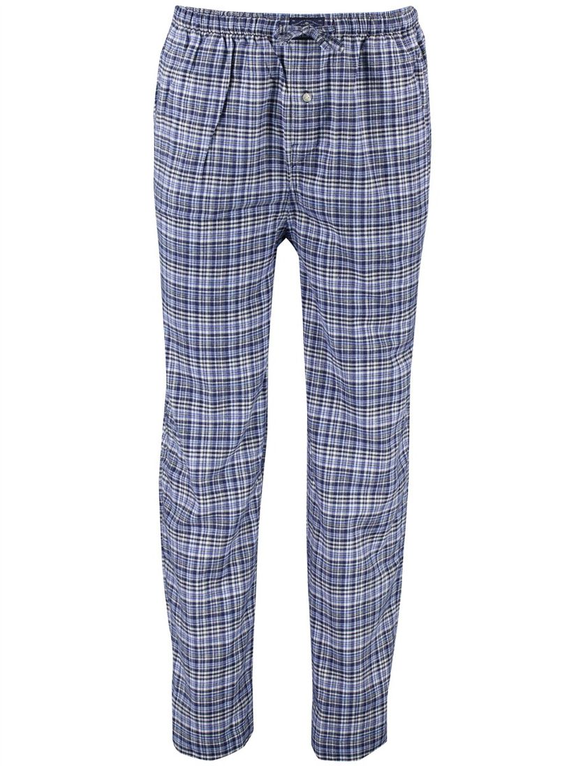 Polo Ralph Lauren Pyjama blauw ruit 100% katoen