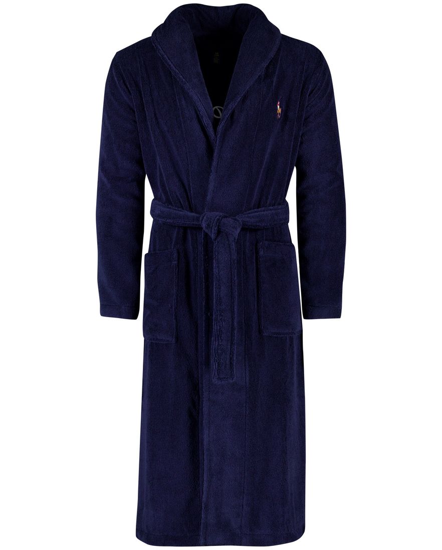 Polo Ralph Lauren badjas donkerblauw katoen