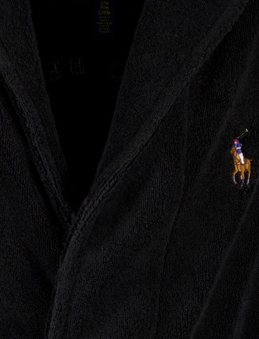 Zwarte Polo Ralph Lauren bear badjas katoen