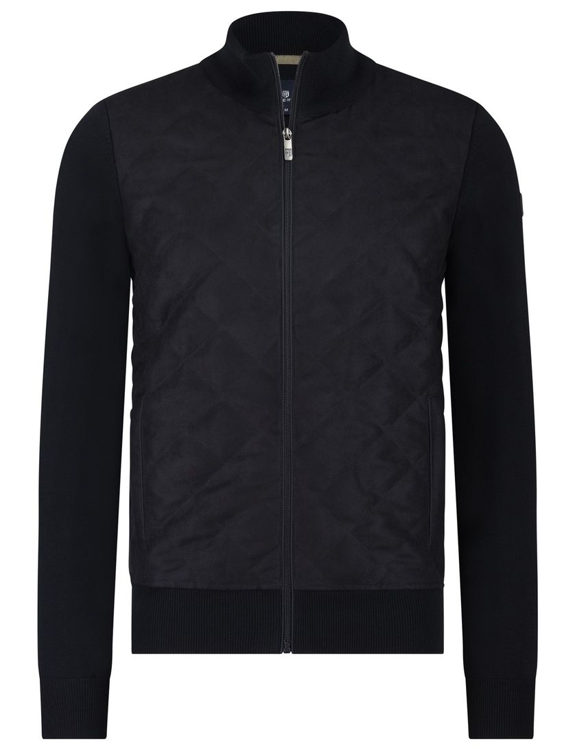 vest State of Art Regular Fit donkerblauw