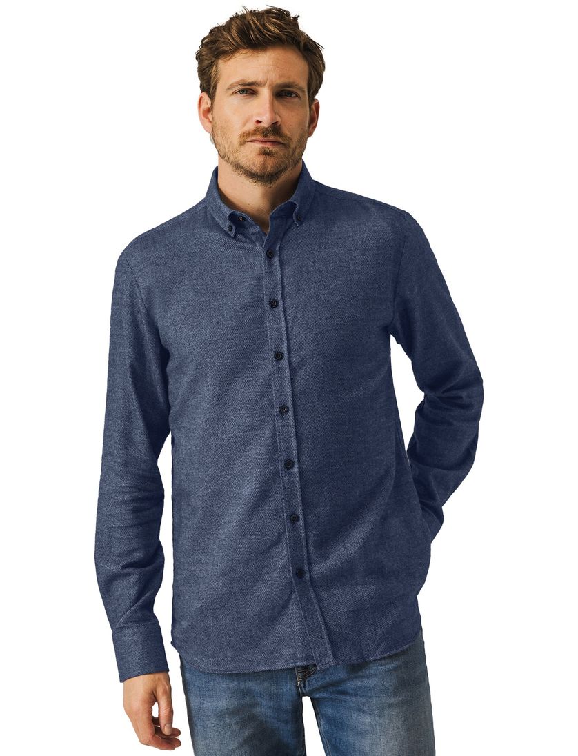 casual overhemd State of Art blauw