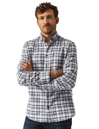 State of Art State of Art casual overhemd blauw