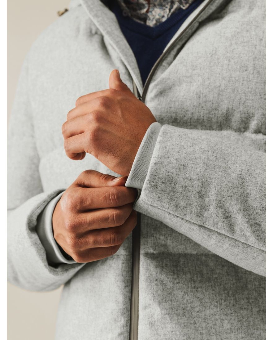 State of Art Regular fit winterjas wol gemeleerd