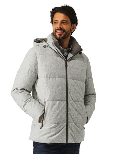 State of Art State of Art Regular fit winterjas gemeleerd wol