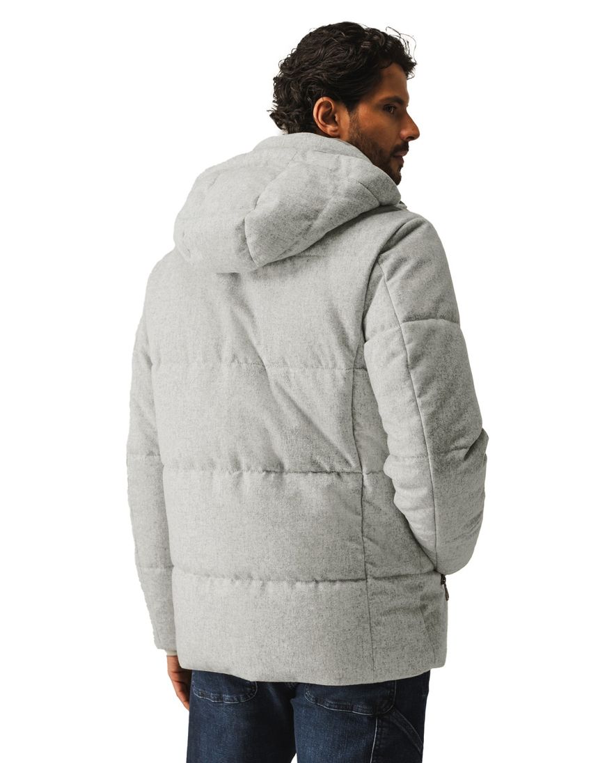 State of Art Regular fit winterjas wol gemeleerd