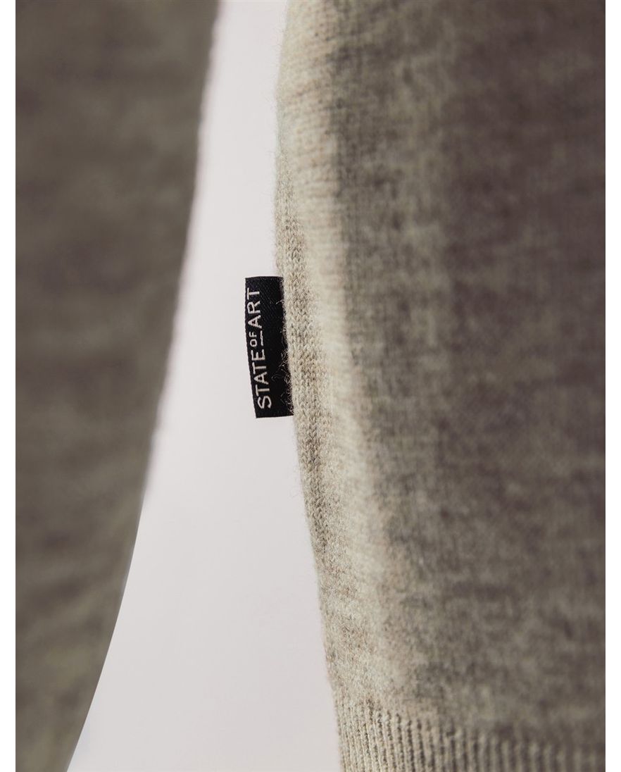 State of Art trui half-zip gemêleerd acryl