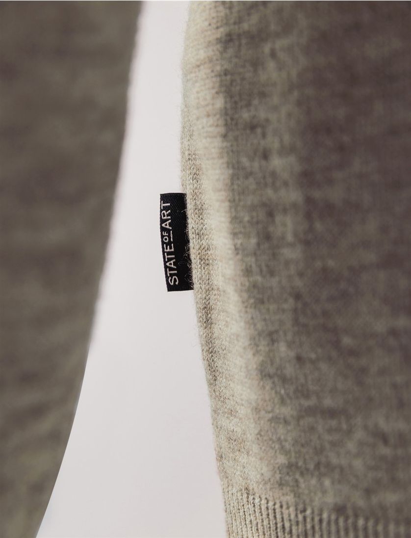 State of Art trui half-zip gemêleerd lange mouw