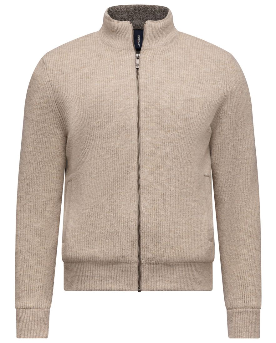 Sweatvest State of Art normale fit beige