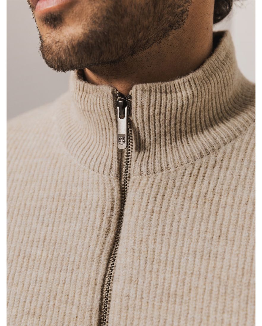 Sweatvest State of Art normale fit beige