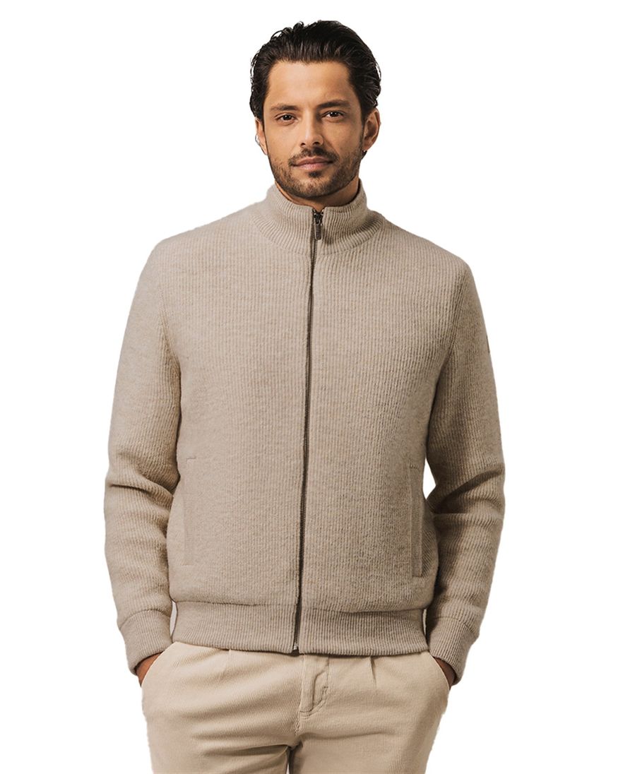 Sweatvest State of Art normale fit beige