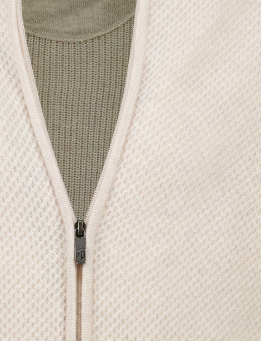 State of Art Vest beige lamswol regular fit