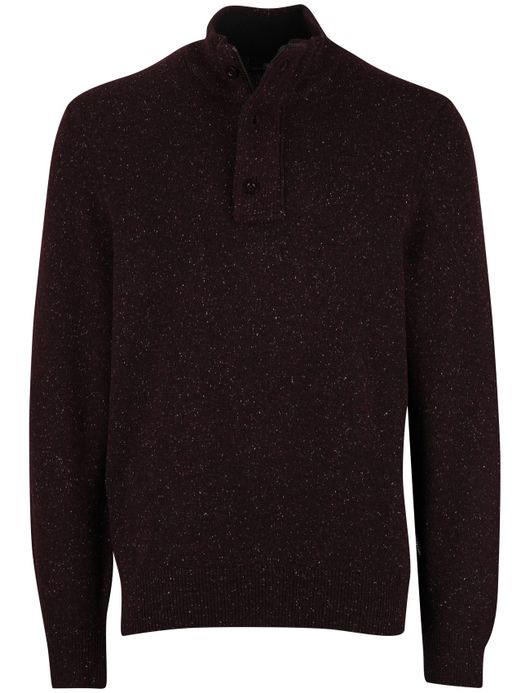 State of art trui bordeaux half zip wijde fit