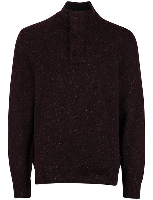 State of art trui bordeaux half zip wijde fit