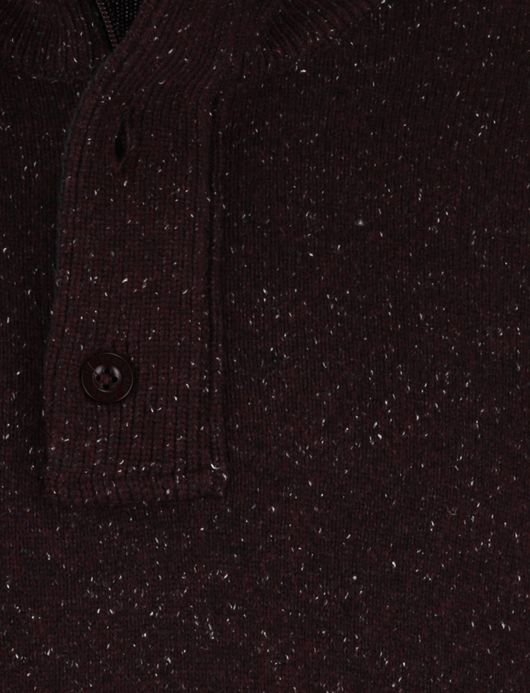 State of art trui bordeaux half zip wijde fit