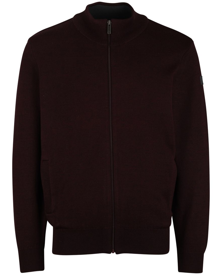 State of Art rood katoen effen wijde fit