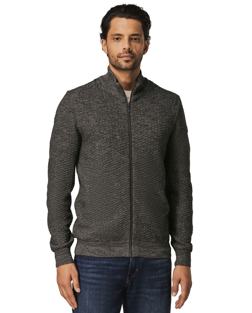 Sweatvest State of Art normale fit grijs acryl