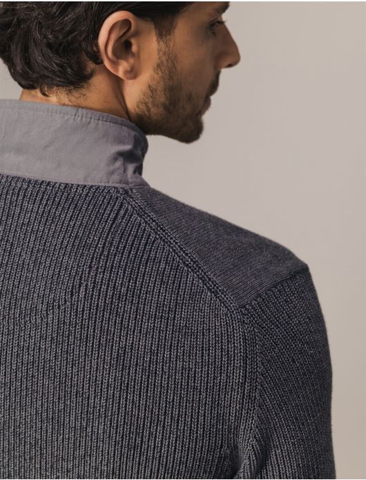 State of Art sweatvest grijs normale fit katoen