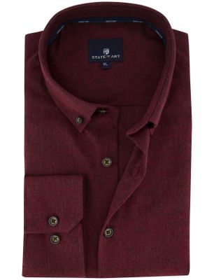 State of Art Overhemd Sate of Art ml 5 bordeaux button-down board