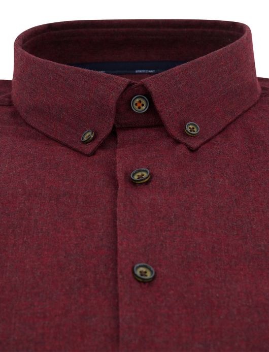Overhemd Sate of Art ml 5 bordeaux button-down board