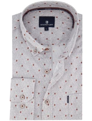 State of Art Overhemd State of Art ml 5 grijs button-down board