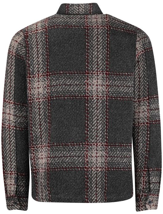 State of art overshirt grijs geprint acryl wijde fit