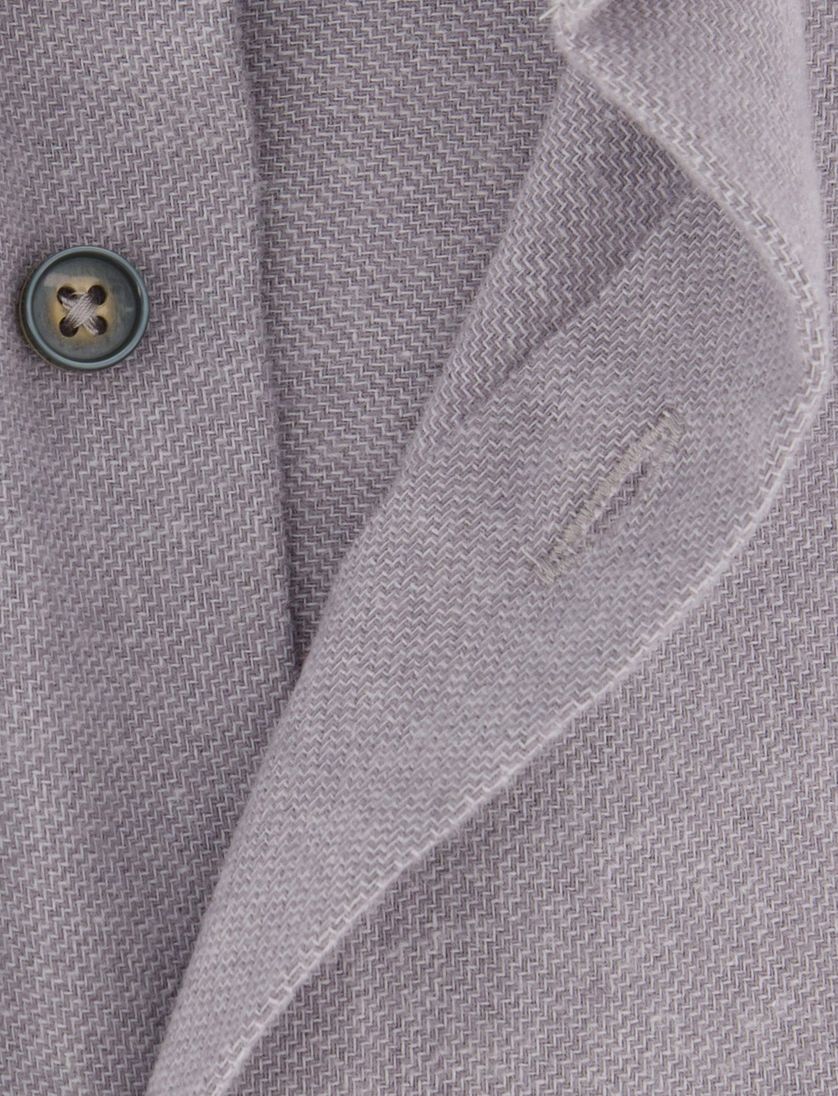 State of Art overhemd grijs gemêleerd flanel button-down