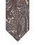 Profuomo stropdas bruin zijde vierkantjes paisley