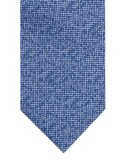 Profuomo Stropdas Profuomo blauw geprint patroon speckle