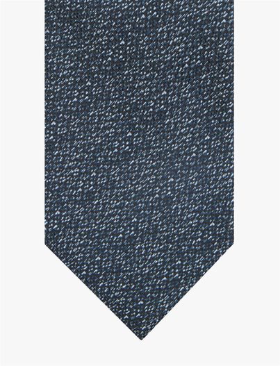 Profuomo Stropdas Profuomo groen geprint patroon speckle