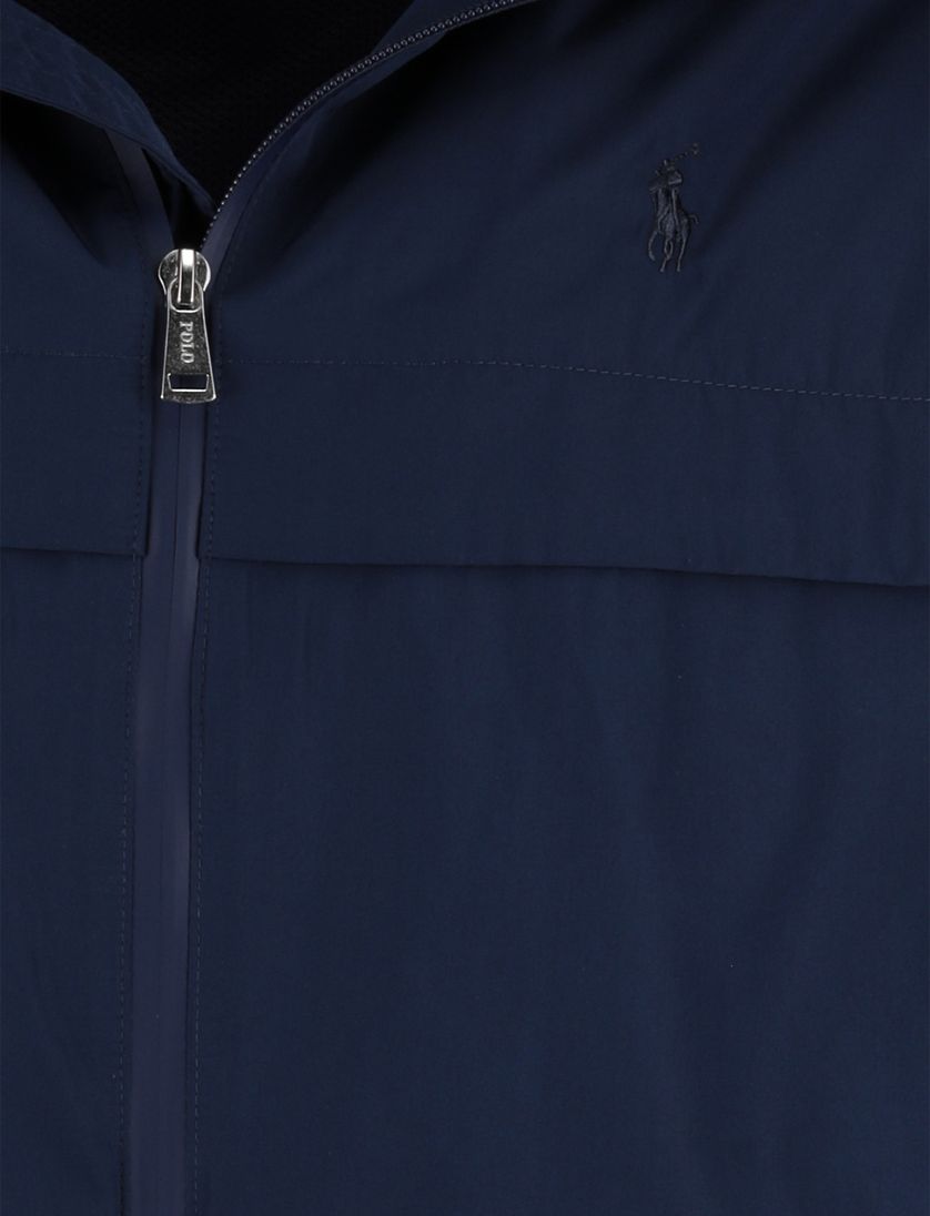 regenjas donkerblauw polo ralph lauren effen