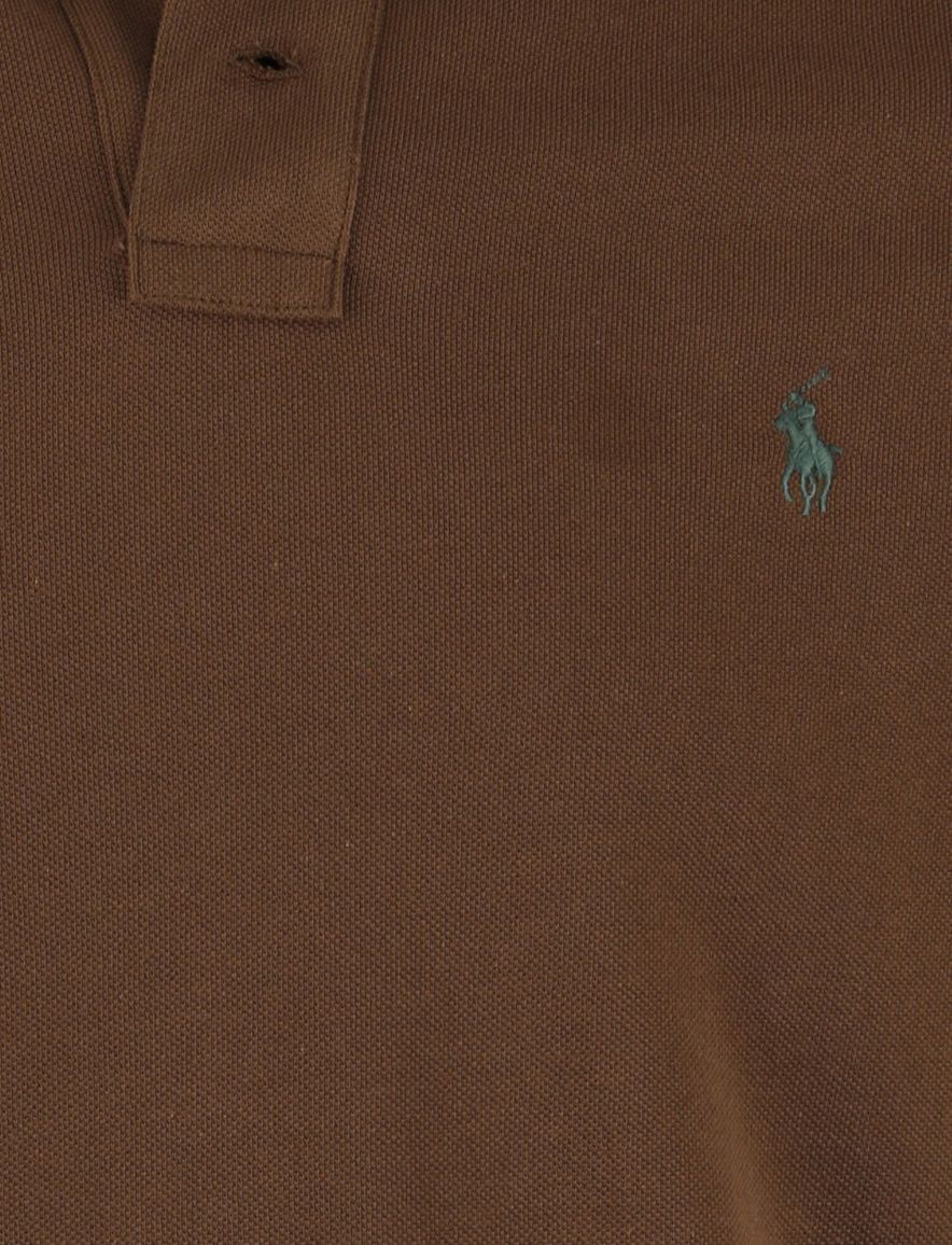 Polo Ralph Lauren polo bruin pique slim fit