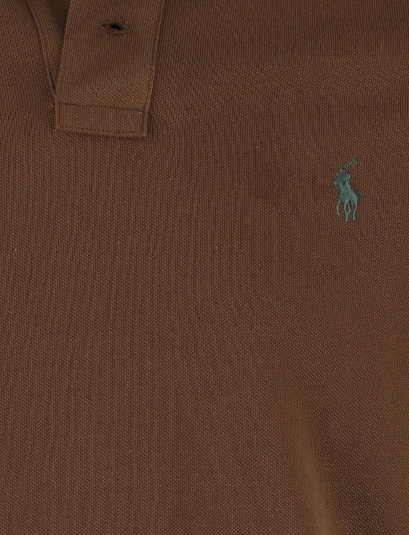 Slim fit Polo Ralph Lauren polo bruin pique