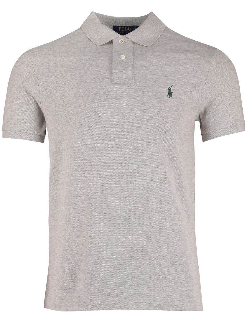 Slim fit Polo Ralph Lauren polo grijs pique