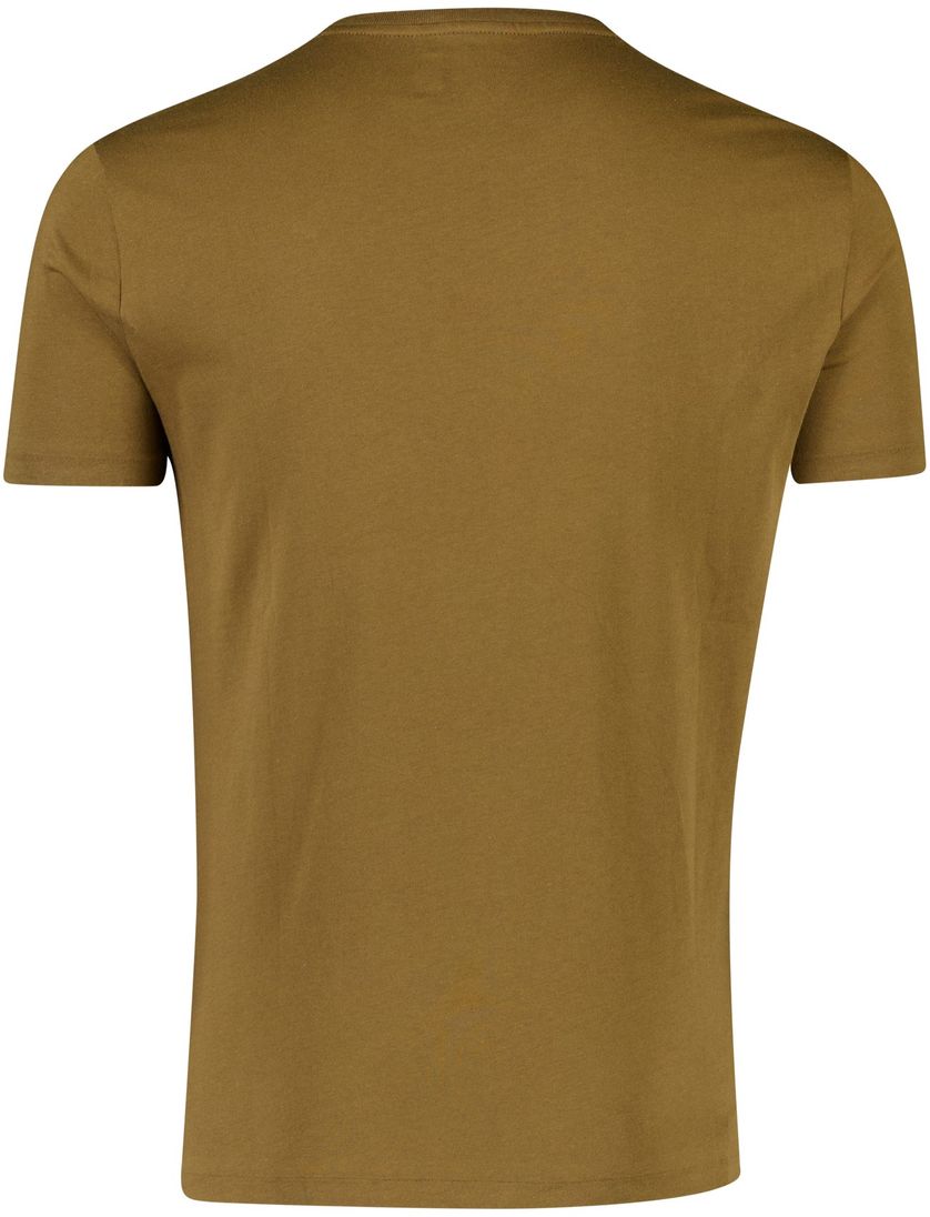 Polo ralph lauren t-shirt bruin effen